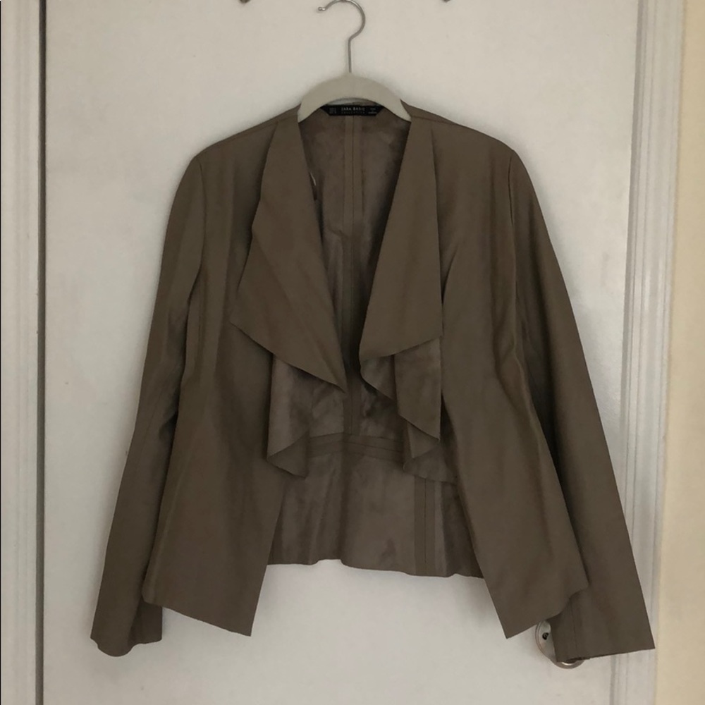 Zara faux leather jacket